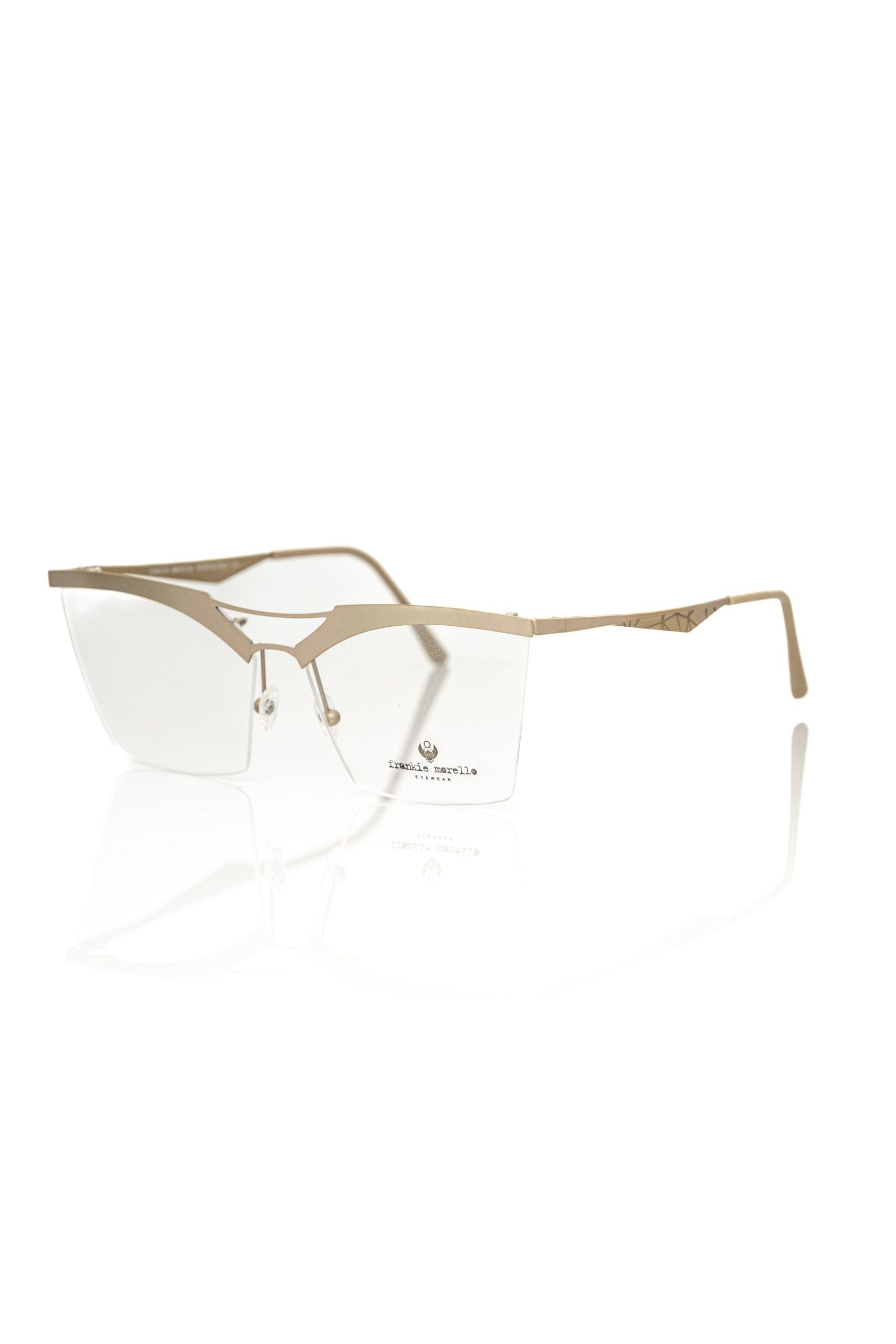 Monture de lunettes Frankie Morello marron métallique pour femme
