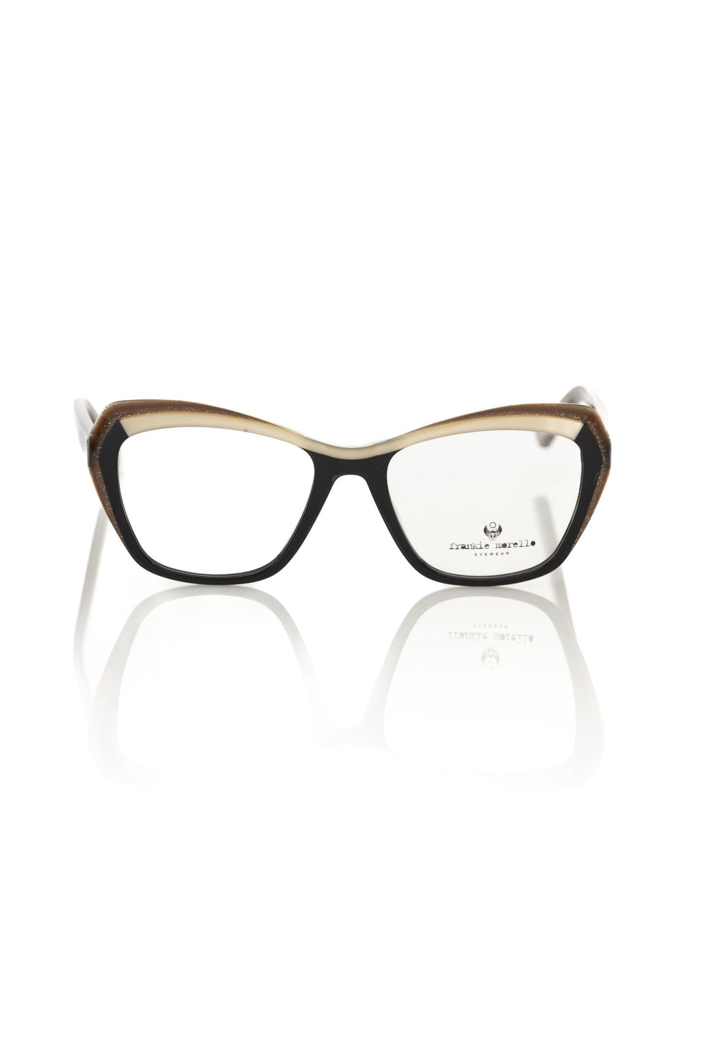 Monture de lunettes Frankie Morello en acétate noir pour femme