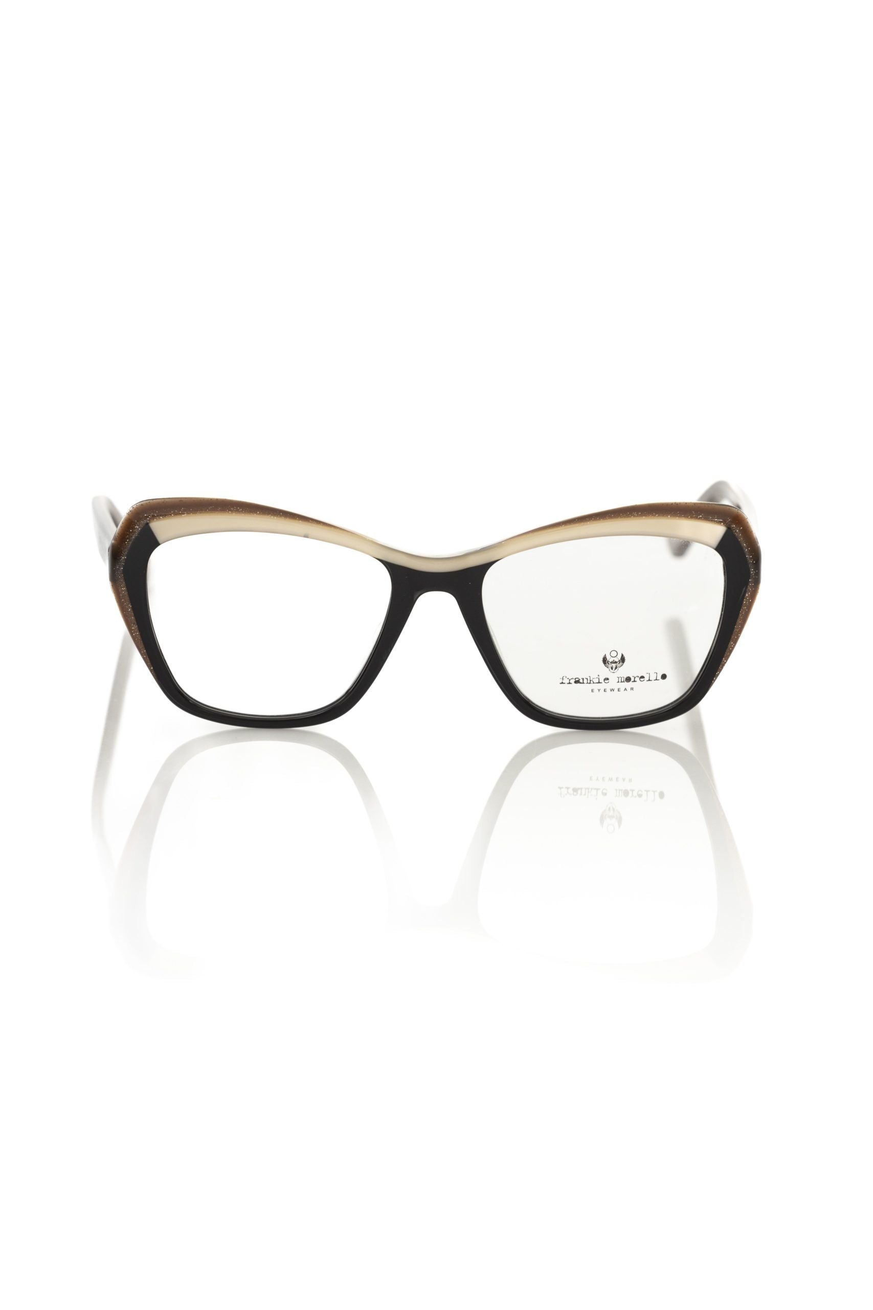 Monture de lunettes Frankie Morello en acétate noir pour femme