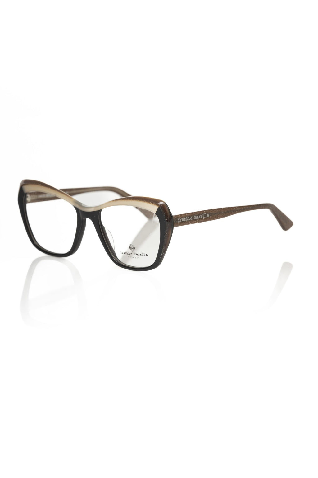 Monture de lunettes Frankie Morello en acétate noir pour femme