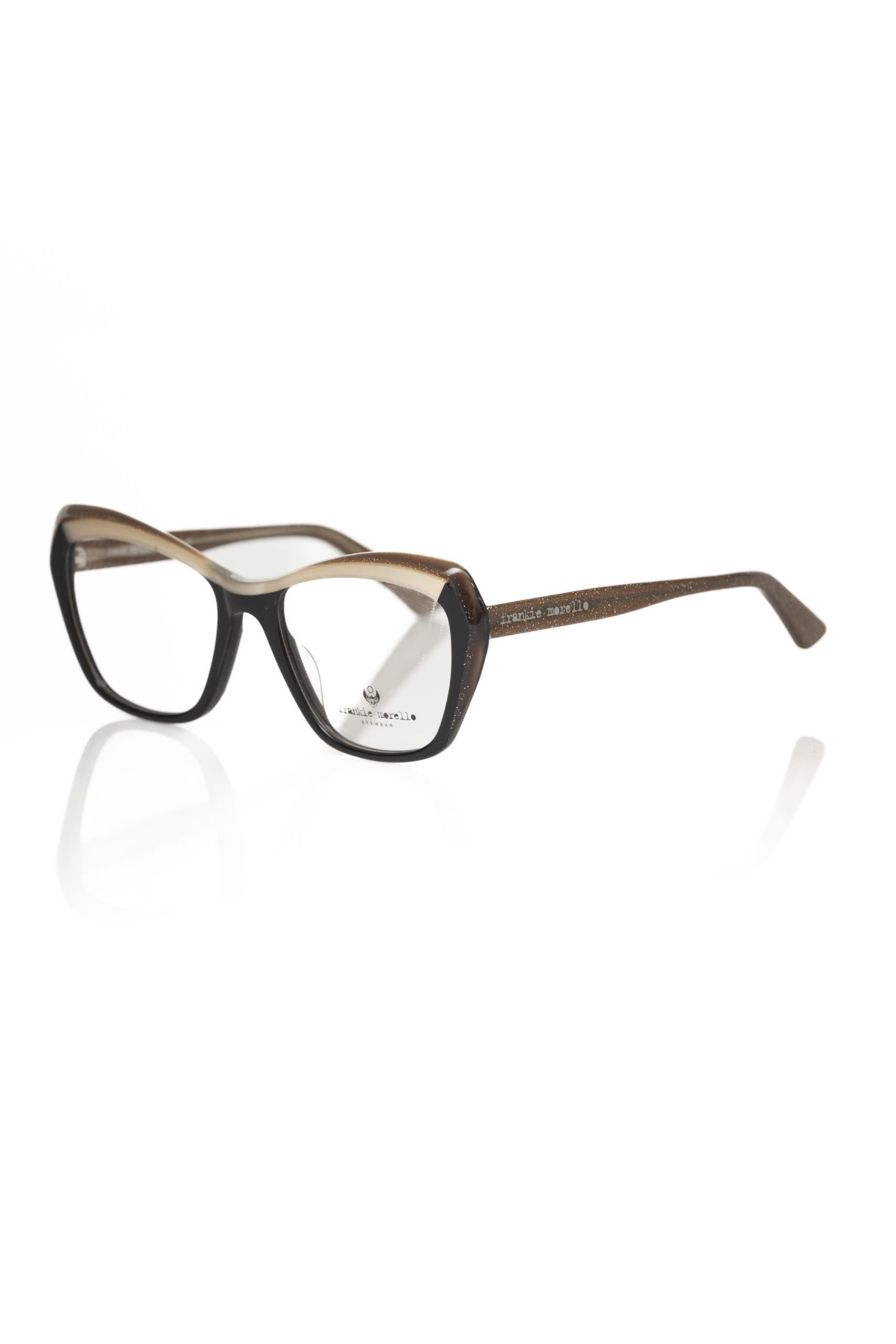 Monture de lunettes Frankie Morello en acétate noir pour femme