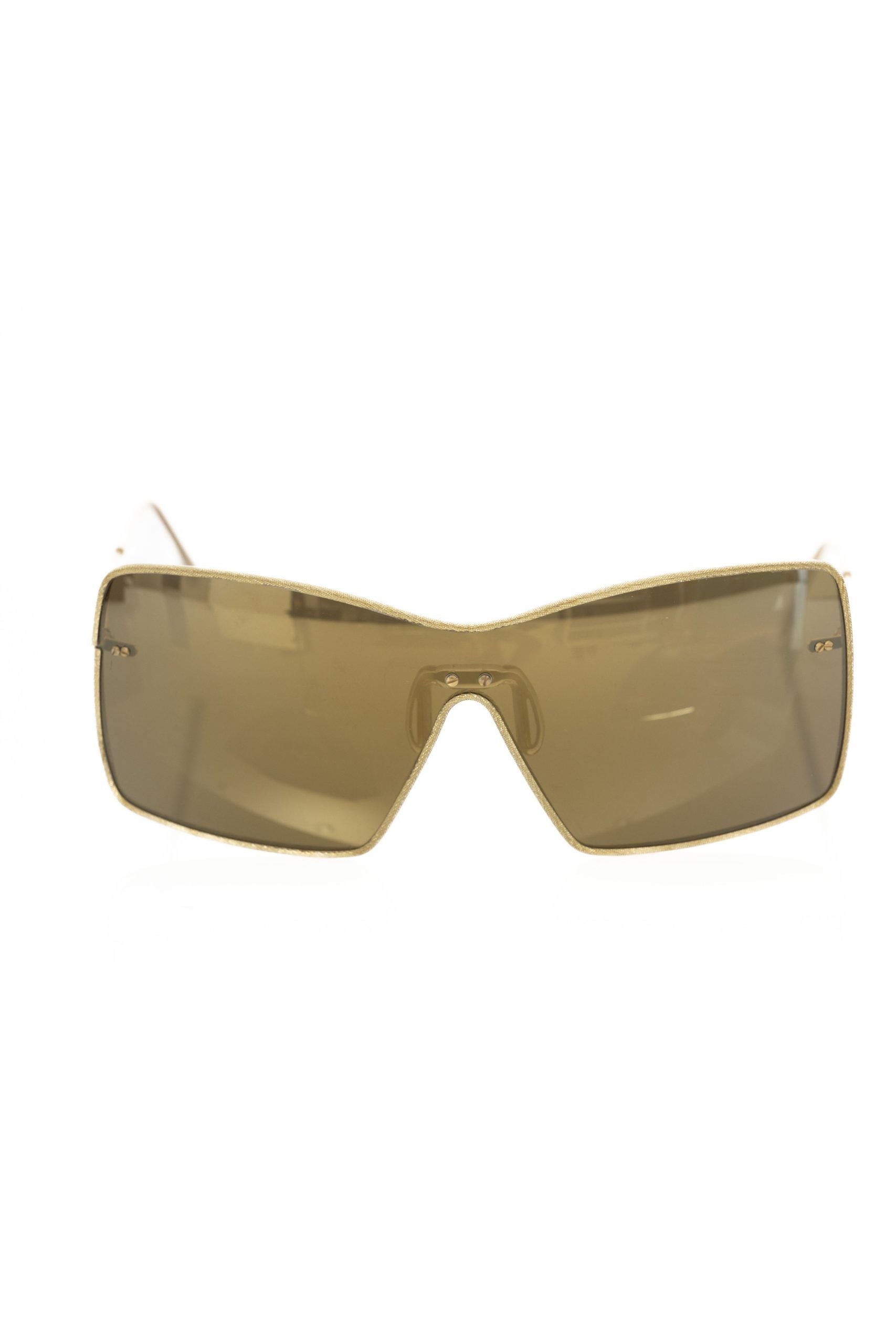 Frankie Morello Goldmetallic-Sonnenbrille für Damen