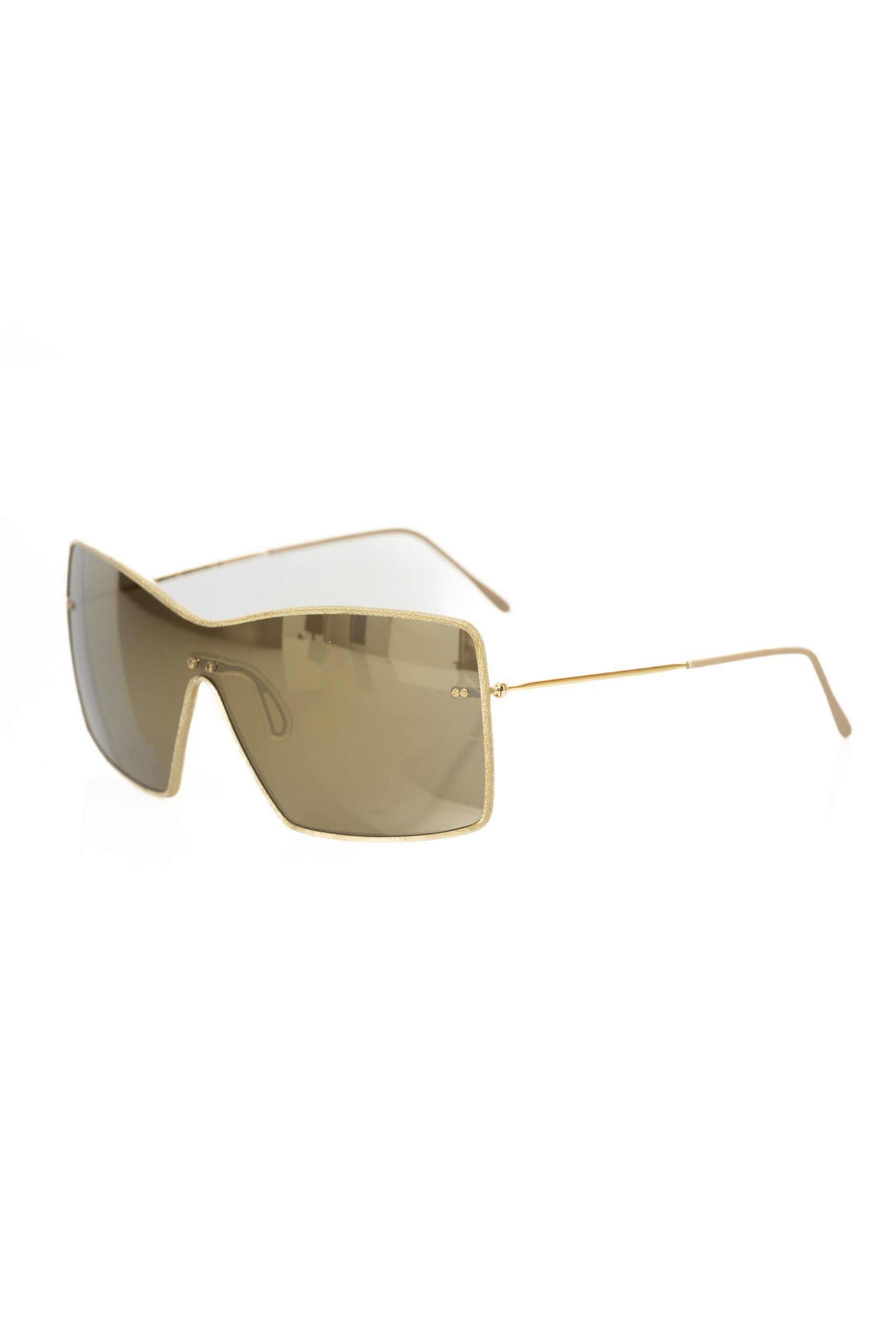Frankie Morello Goldmetallic-Sonnenbrille für Damen