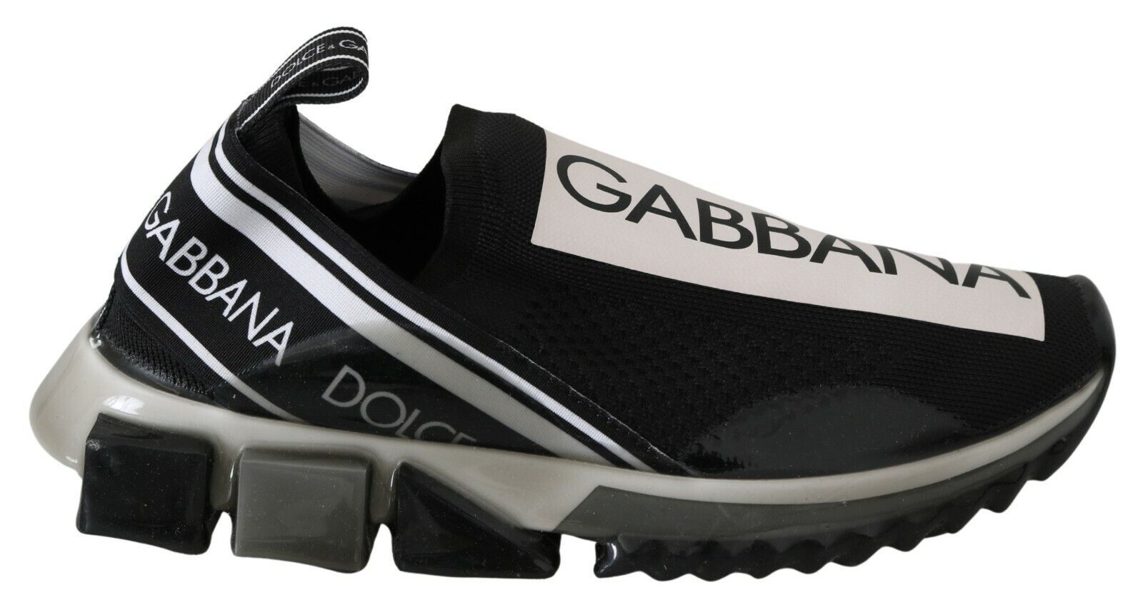 Baskets de sport extensibles Dolce & Gabbana noires et blanches SORRENTO