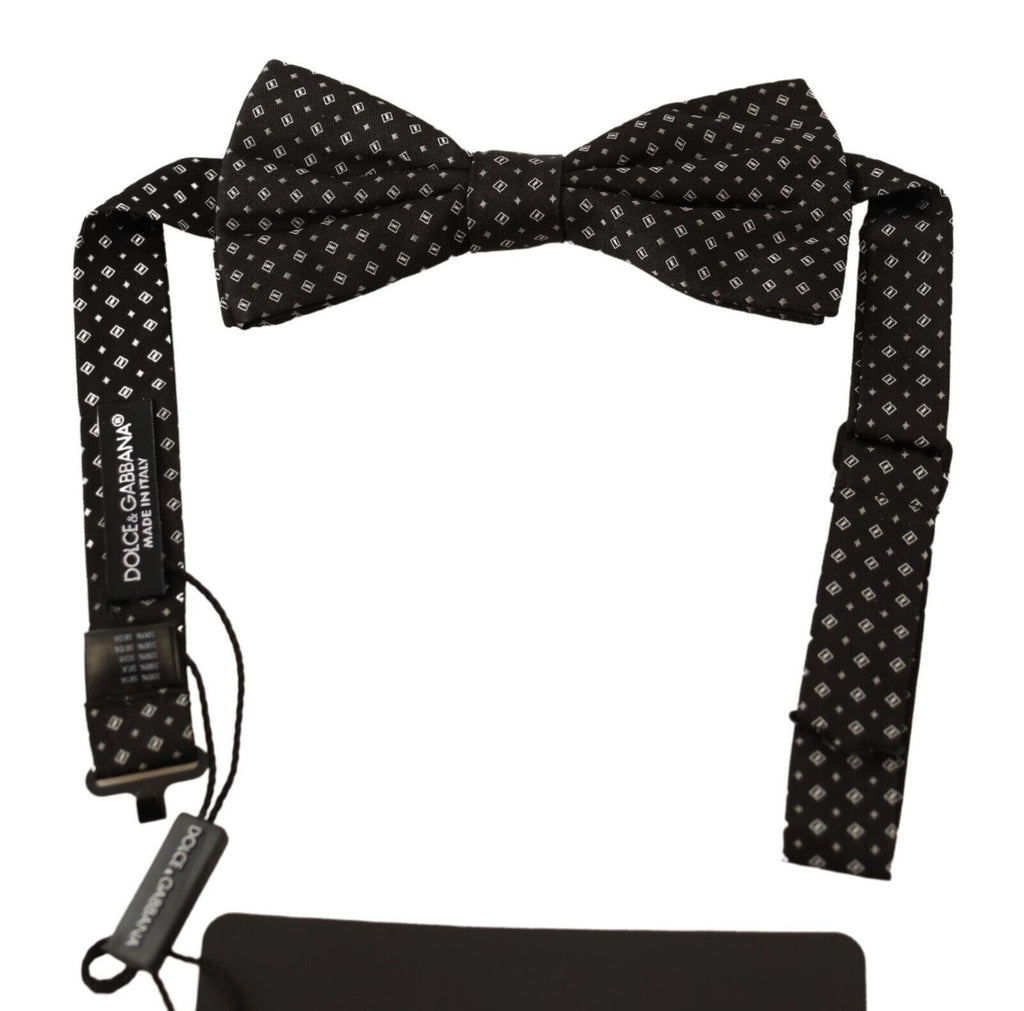 Nœud papillon réglable Dolce & Gabbana noir 100 % soie