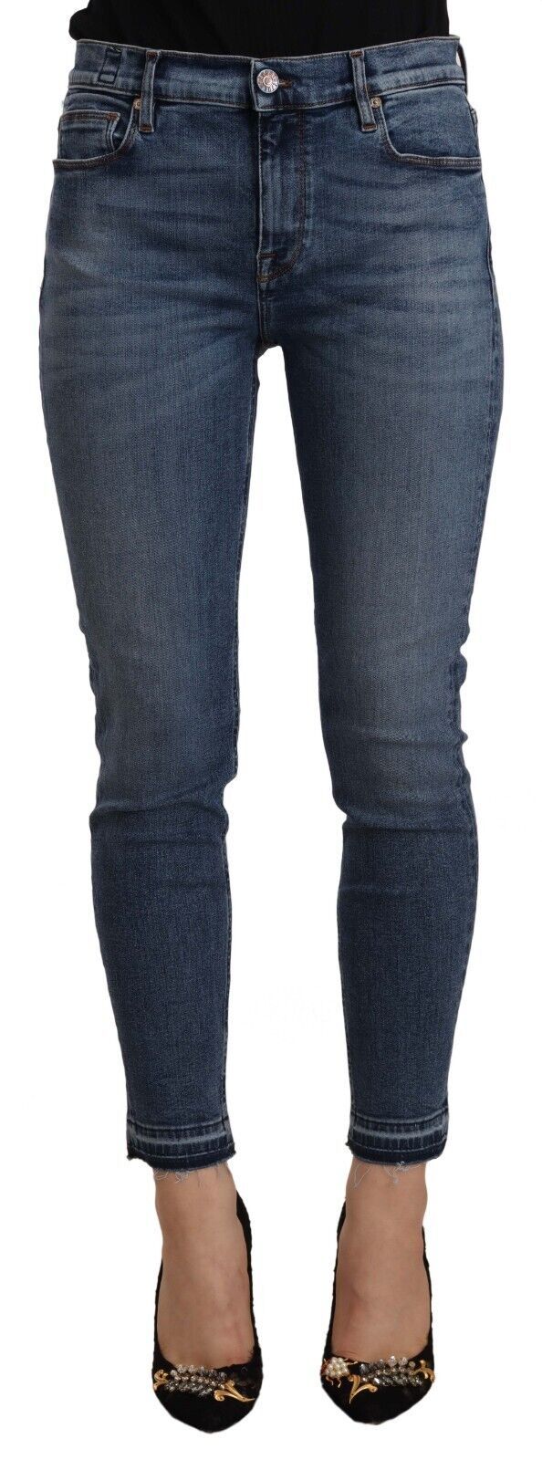 Don The Fuller Jean Slim Cropped En Jean De Coton Bleu Taille Moyenne