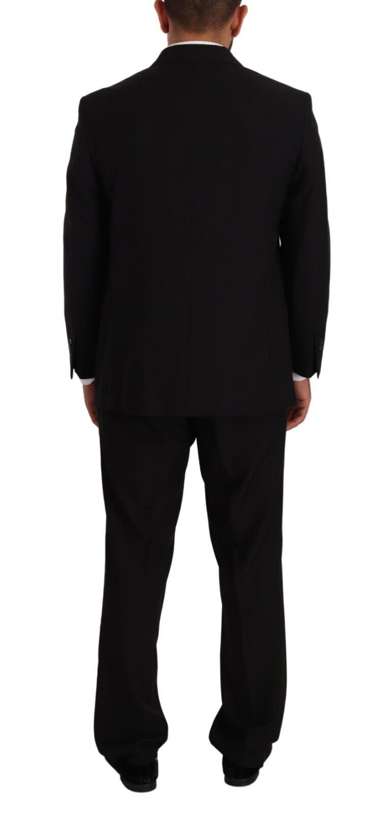 Costume de cérémonie simple boutonnage Domenico Tagliente en polyester noir