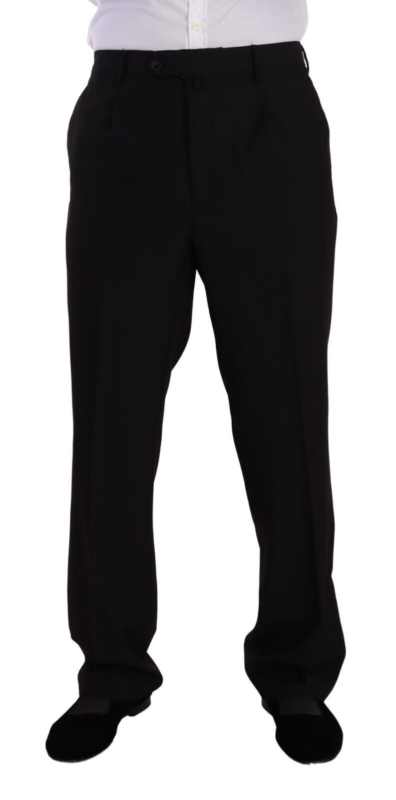 Costume de cérémonie simple boutonnage Domenico Tagliente en polyester noir