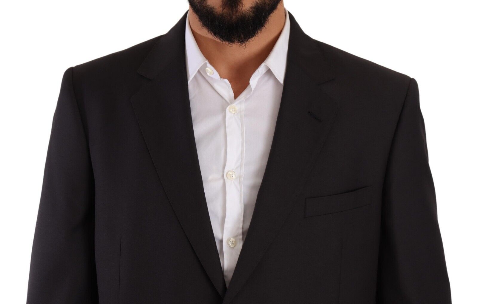 Costume de cérémonie simple boutonnage en polyester gris Domenico Tagliente