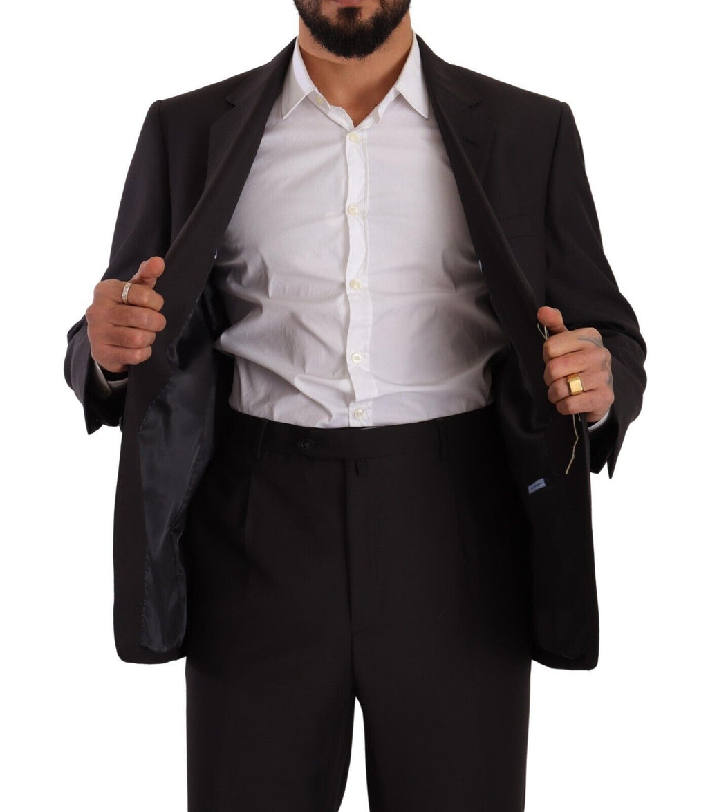 Costume de cérémonie simple boutonnage en polyester gris Domenico Tagliente
