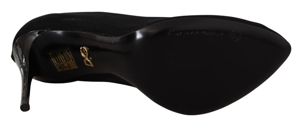 Chaussures à talons Dolce & Gabbana en tulle stretch noir