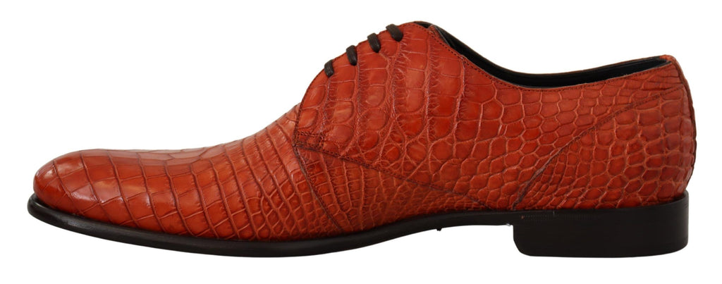 Chaussures Richelieu Dolce & Gabbana en cuir exotique orange
