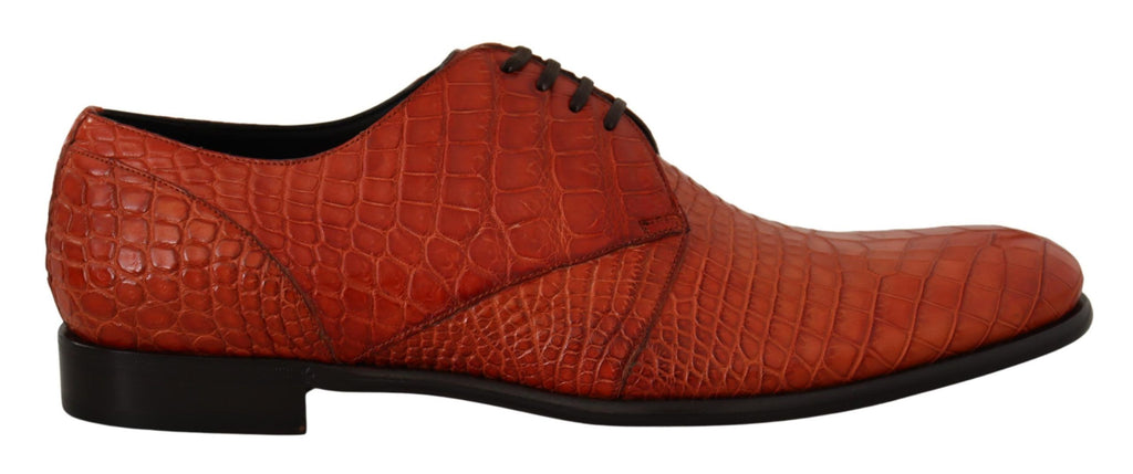 Chaussures Richelieu Dolce & Gabbana en cuir exotique orange