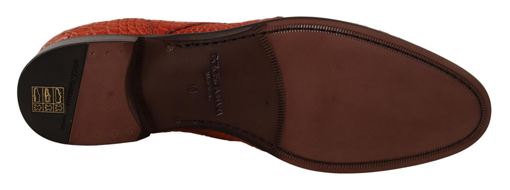 Chaussures Richelieu Dolce & Gabbana en cuir exotique orange
