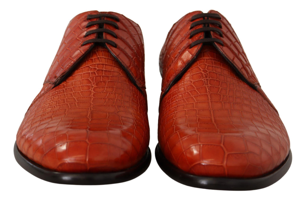 Chaussures Richelieu Dolce & Gabbana en cuir exotique orange