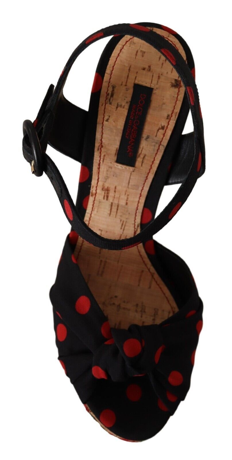 Dolce &amp; Gabbana Mehrfarbige Plateau-Wedgesandalen Charmeuse-Schuhe