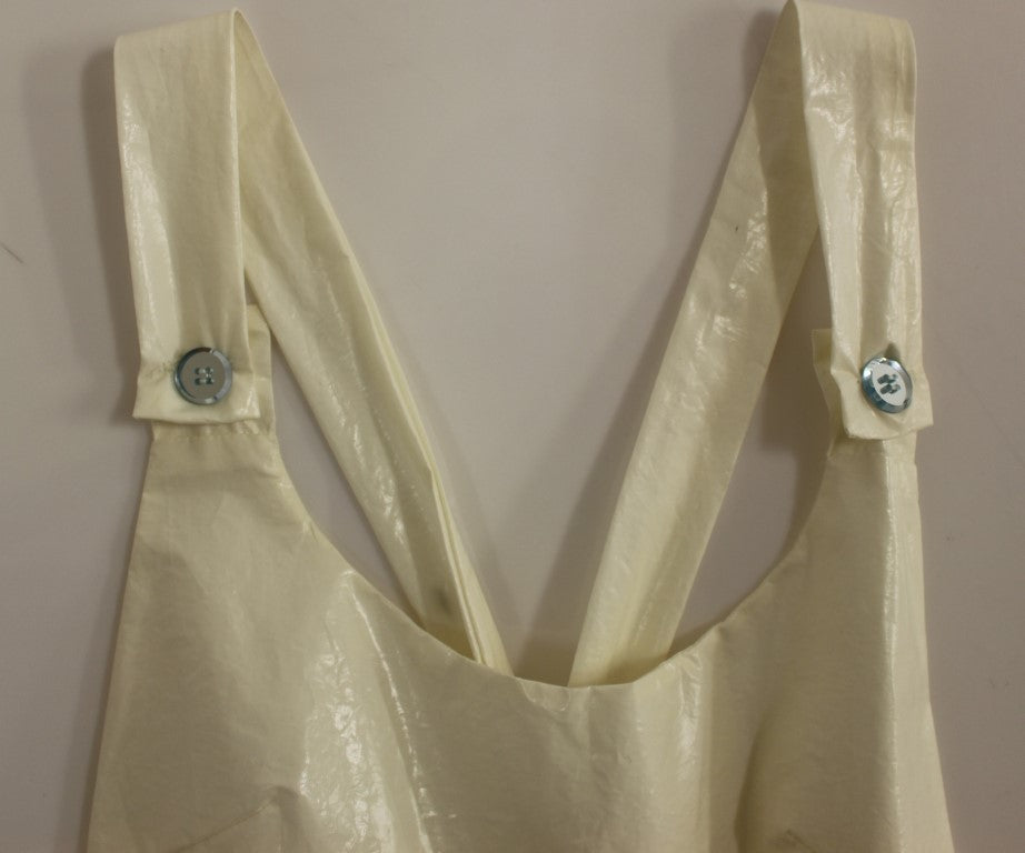 Robe Tea Longueur Genou Blanche à Col Licou Licia Florio