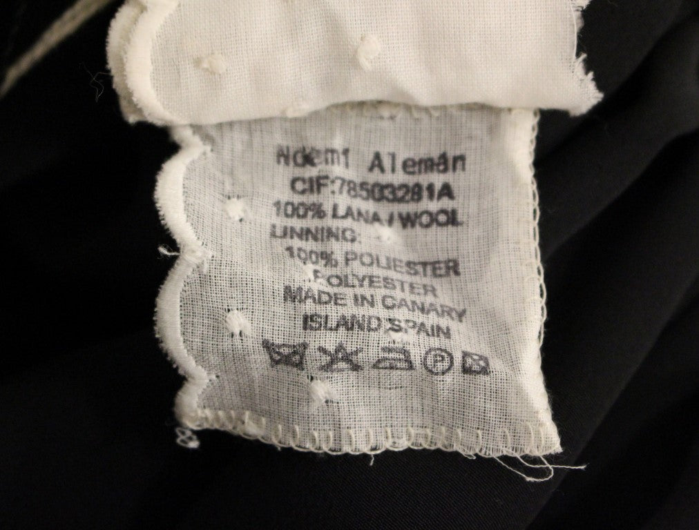 Mini-jupe Short en Laine à Carreaux Gris NOEMI ALEMÁN