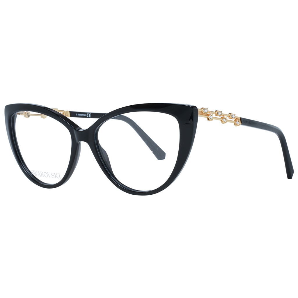 Swarovski Elegante schwarze Cat-Eye-Designerbrille