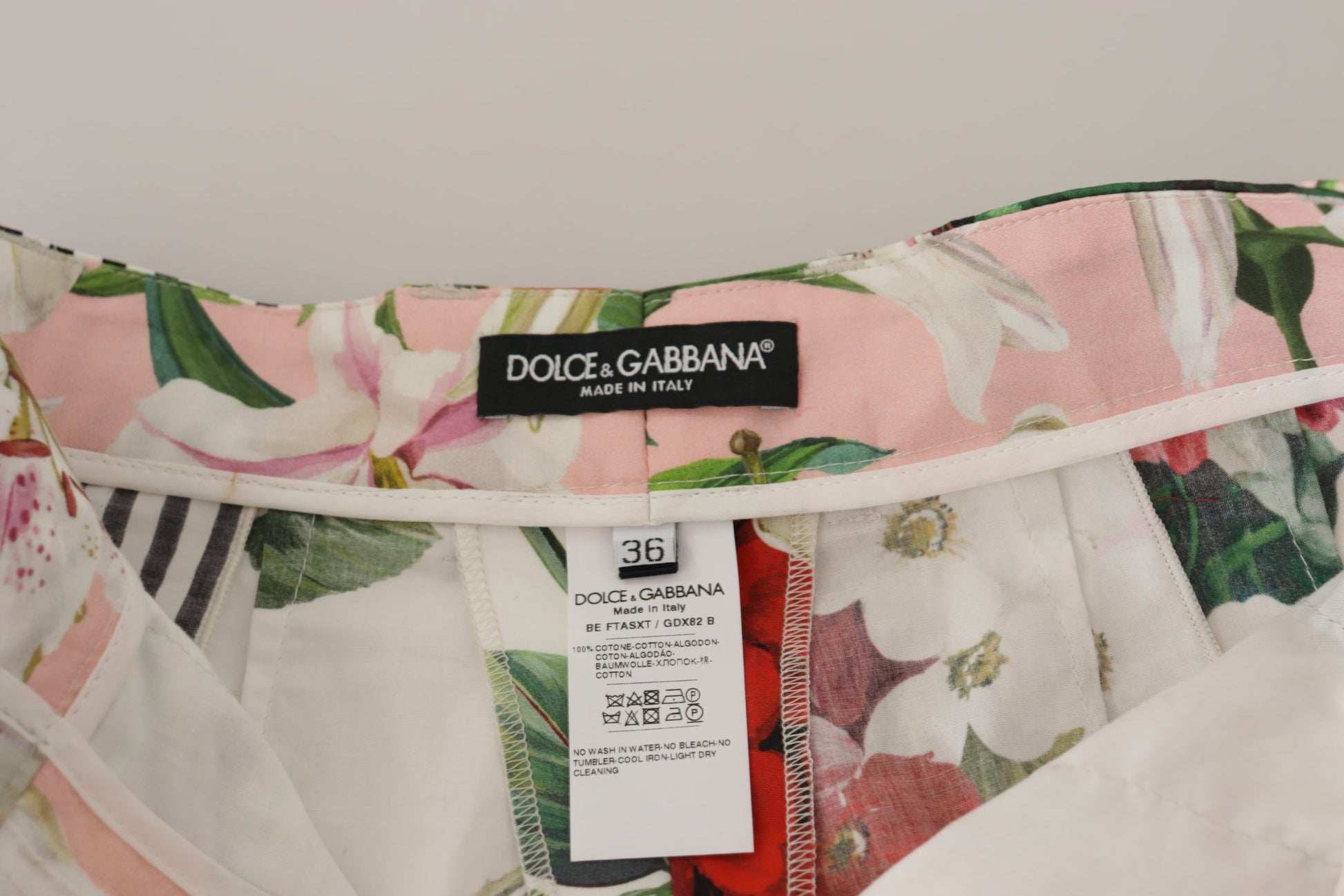 Shorts taille haute multicolores Dolce & Gabbana