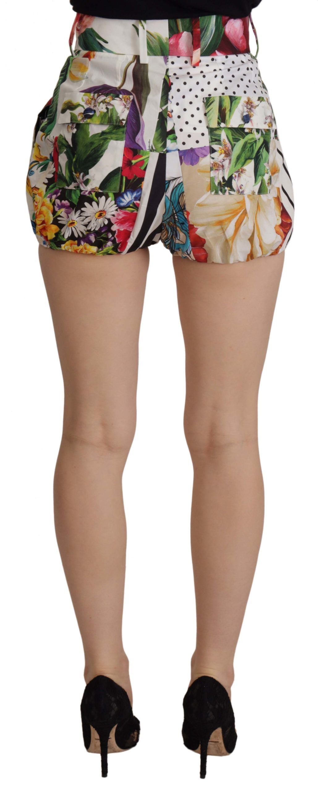 Shorts taille haute multicolores Dolce & Gabbana