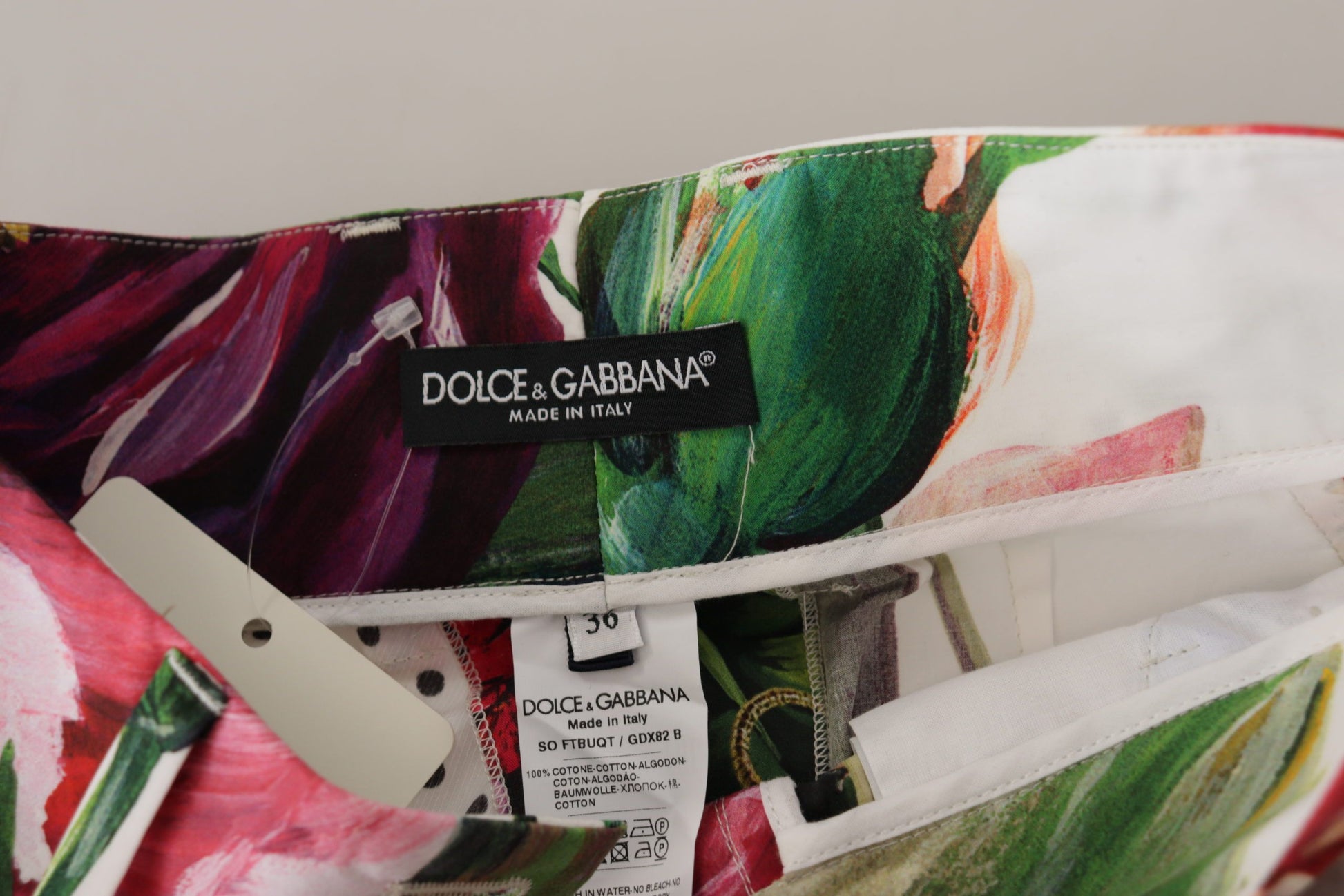 Shorts taille haute multicolores Dolce & Gabbana