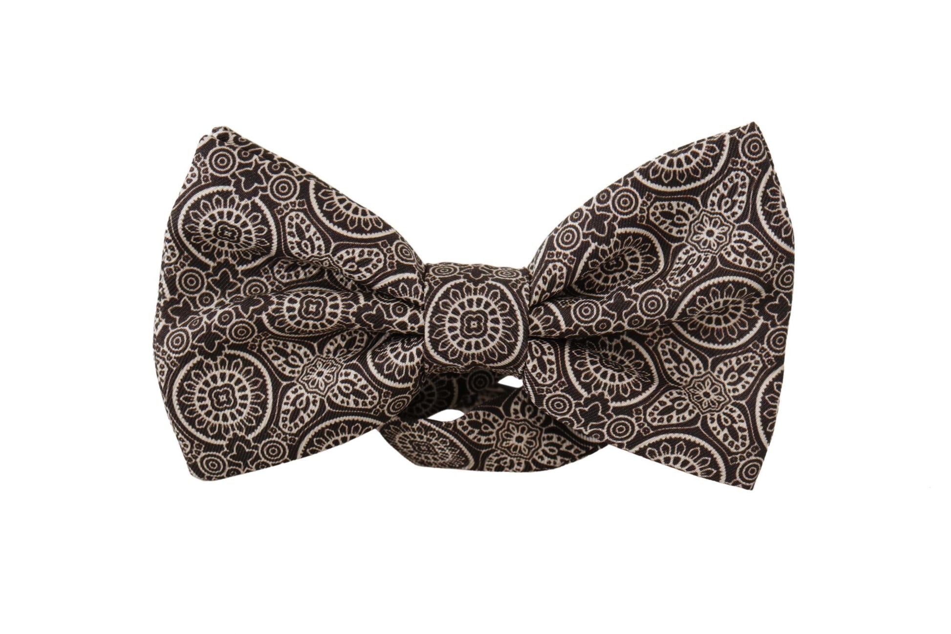 Nœud papillon réglable Dolce & Gabbana noir et blanc 100 % soie
