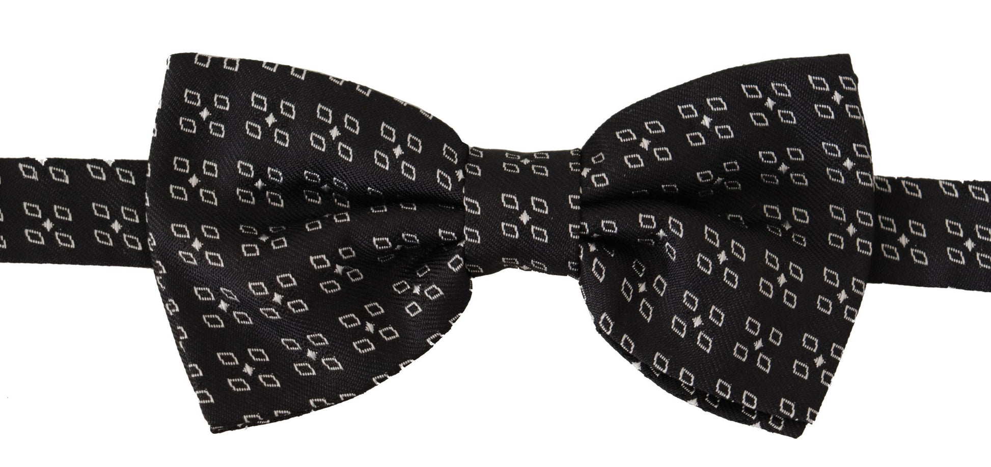 Nœud papillon Dolce & Gabbana à pois noirs et blancs 100 % soie