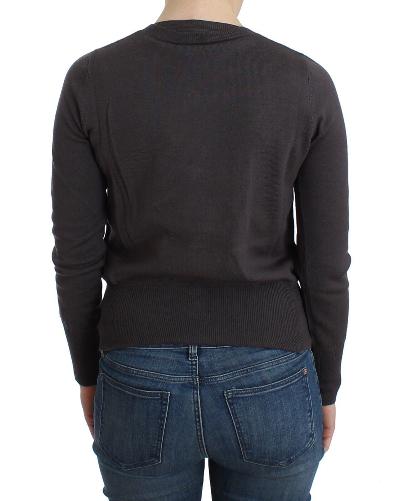 Cardigan en tricot de laine violette à sequins John Galliano