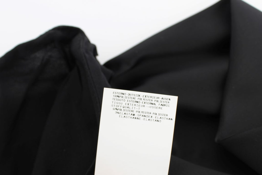 Exte Schwarze Wickelbluse mit Halsausschnitt