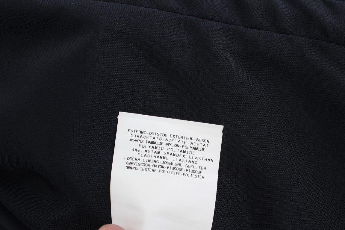 Exte – Blaue, einreihige Blazerjacke mit drei Knöpfen