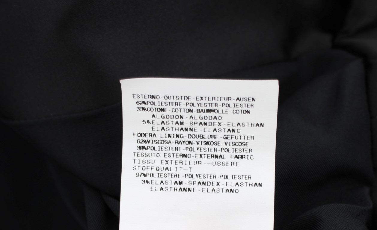 Exte – Schwarze, einreihige Stretch-Blazerjacke