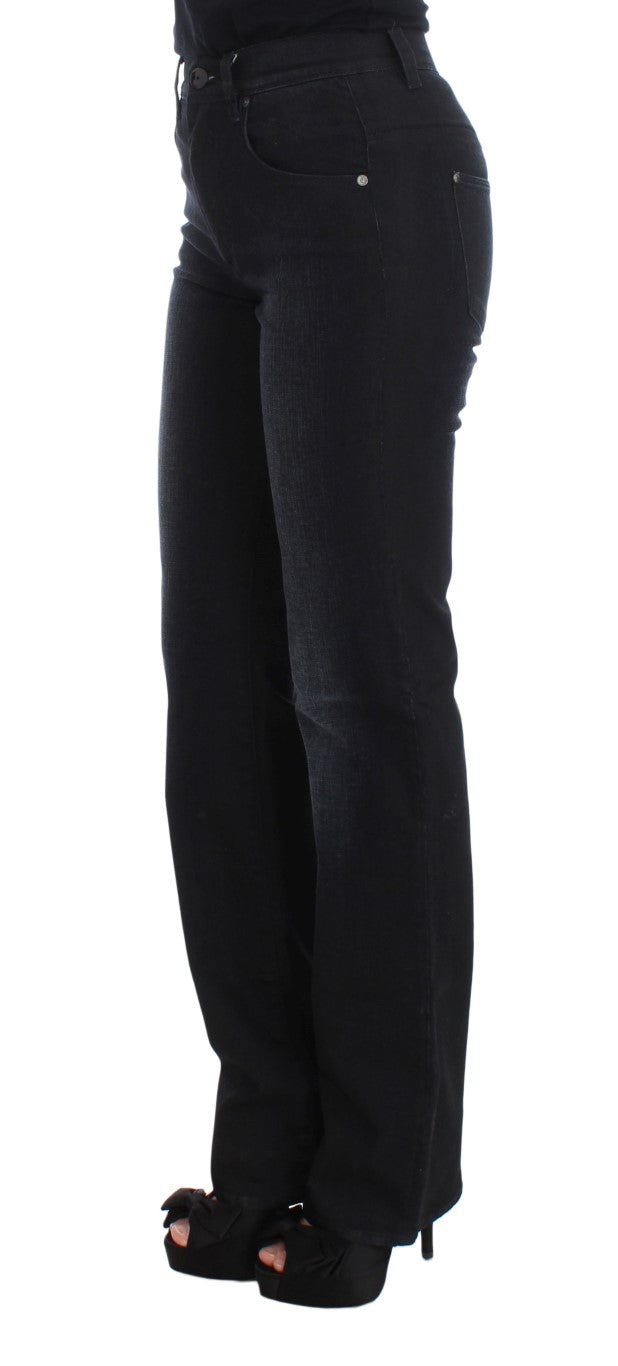 Jean bootcut slim en mélange de coton bleu Ermanno Scervino