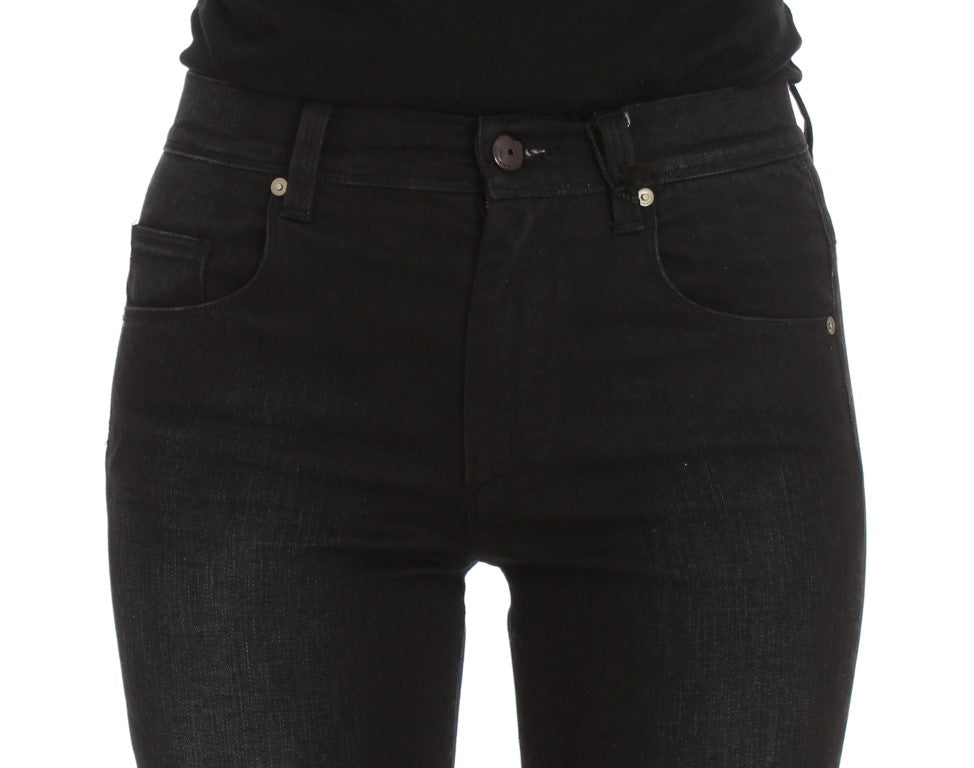 Jean bootcut slim en mélange de coton bleu Ermanno Scervino