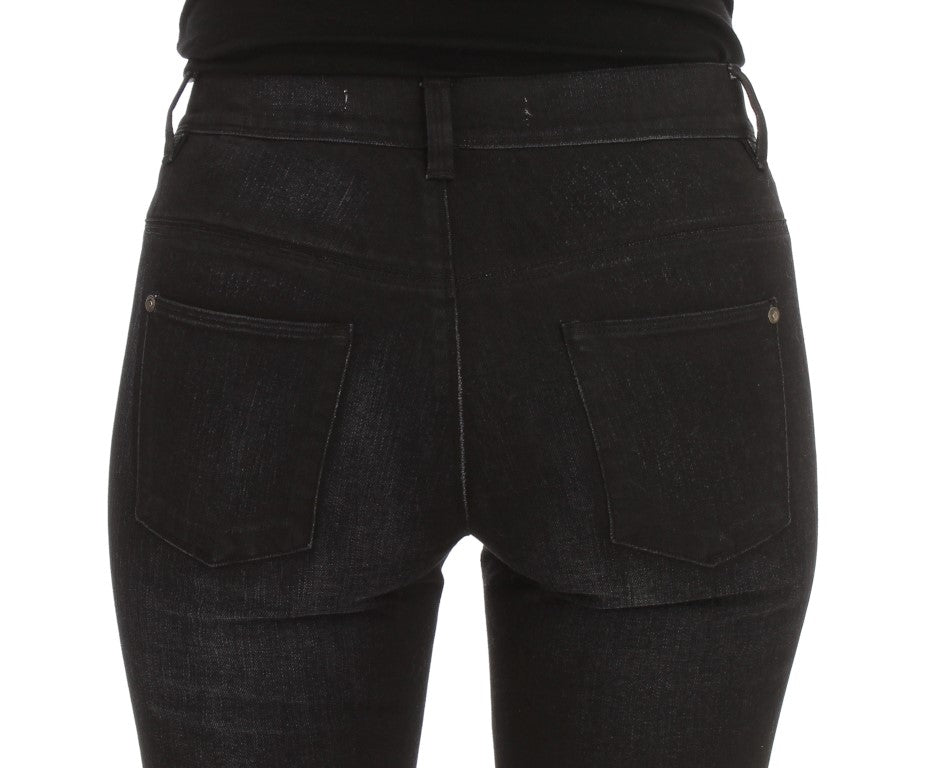 Jean bootcut slim en mélange de coton bleu Ermanno Scervino