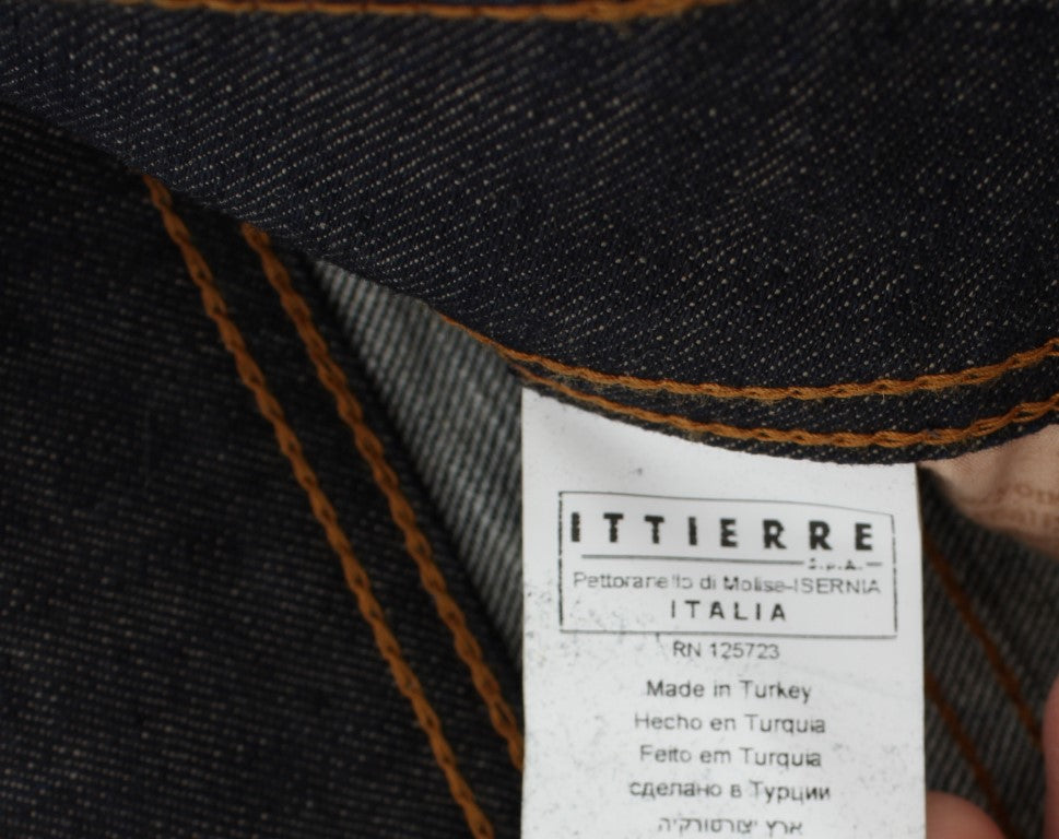 Jean bootcut John Galliano en mélange de coton délavé bleu coupe slim