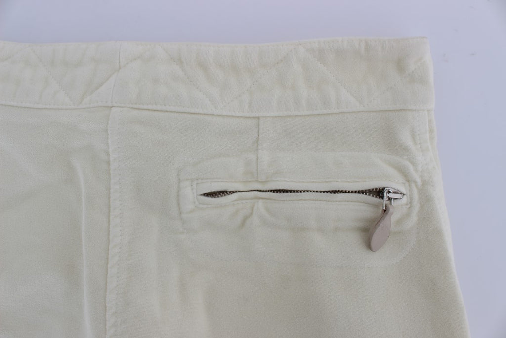 Pantacourt cargo raccourci en coton beige Ermanno Scervino