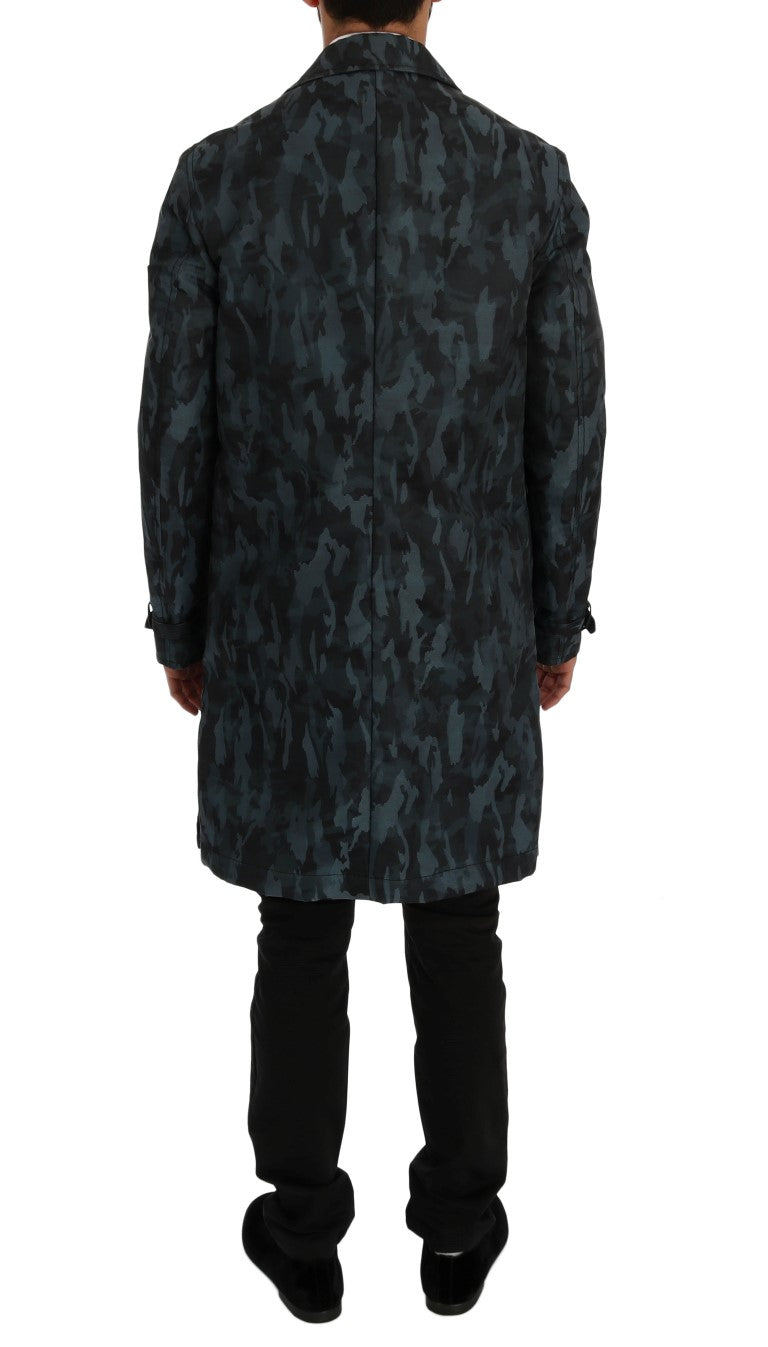 Trench-coat Dolce & Gabbana camouflage bleu
