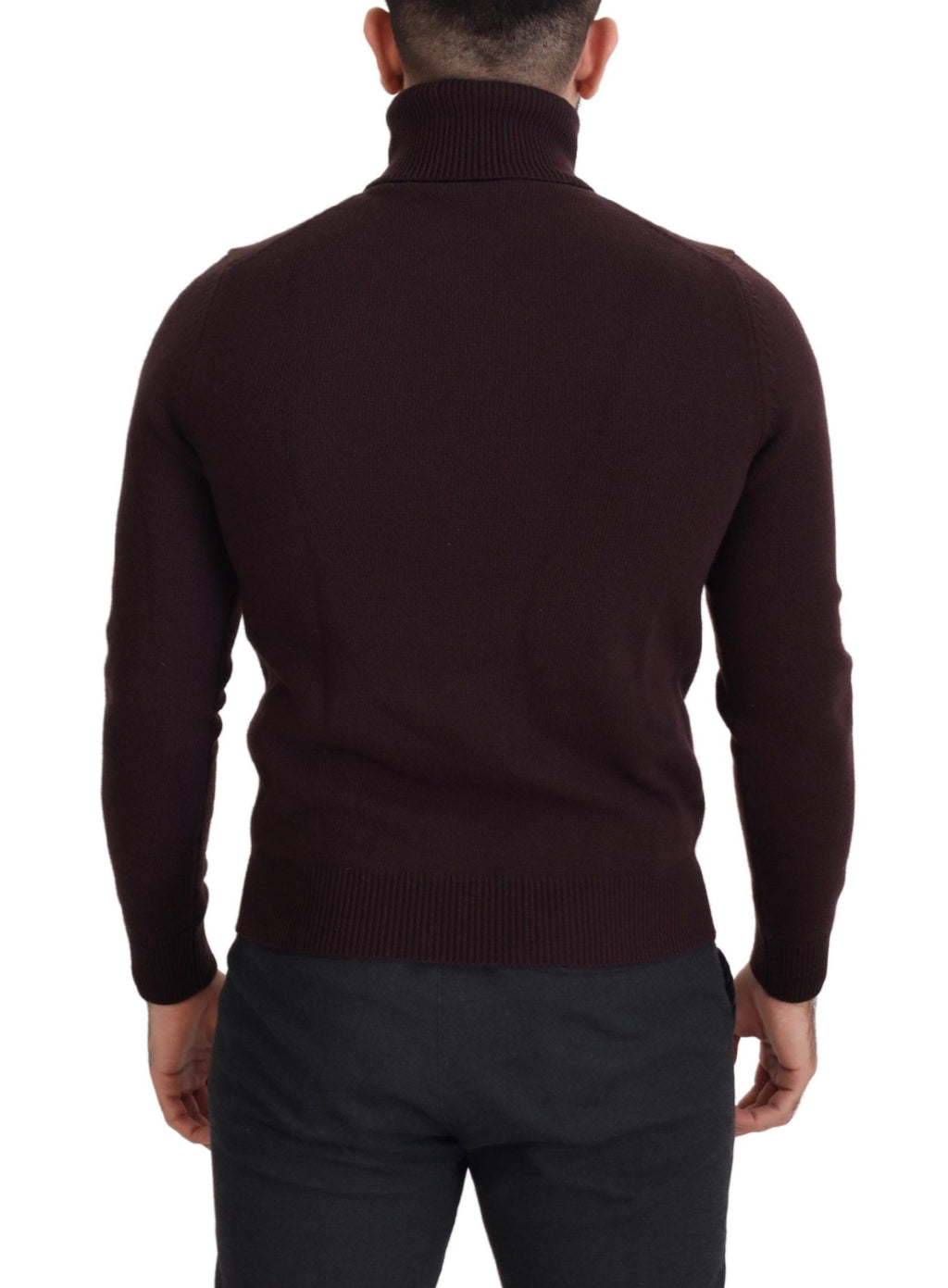 Pull ras-du-cou Dolce & Gabbana en laine marron
