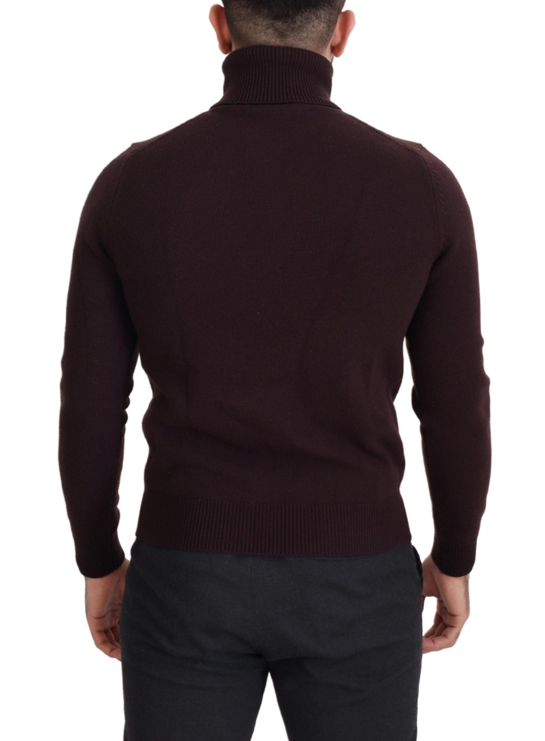 Pull ras-du-cou Dolce & Gabbana en laine marron