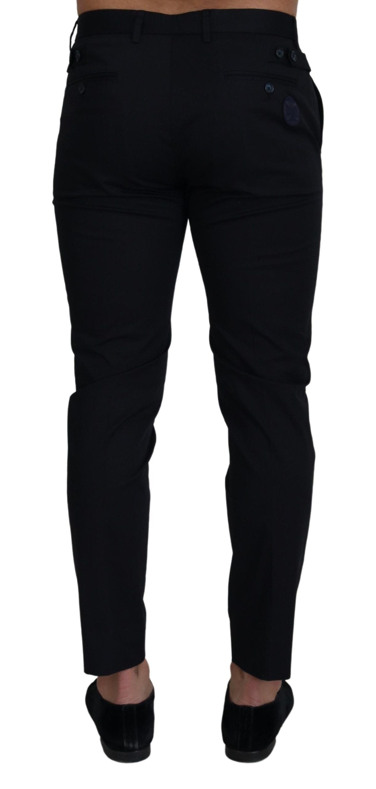 Pantalon slim Dolce & Gabbana en coton stretch bleu (chino)