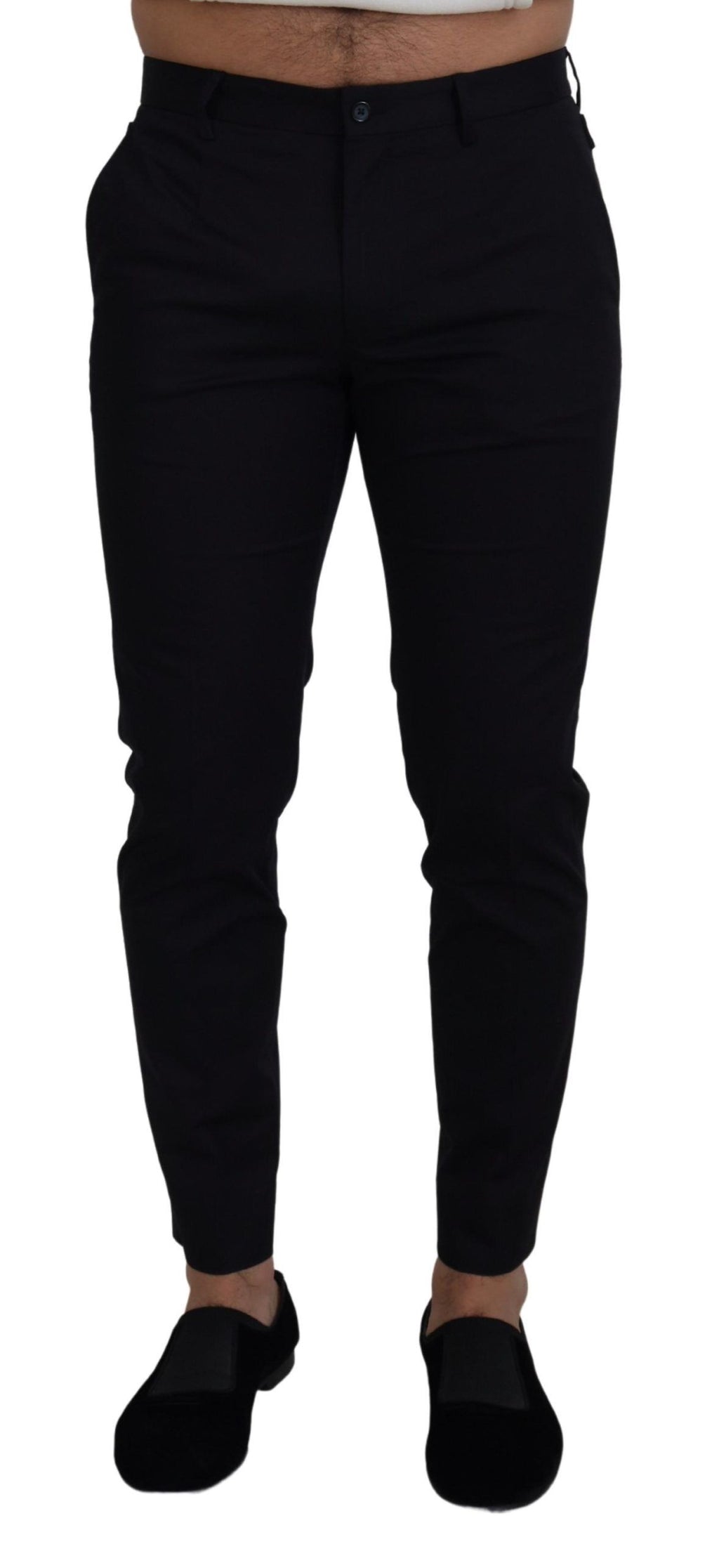 Pantalon slim Dolce & Gabbana en coton stretch bleu (chino)
