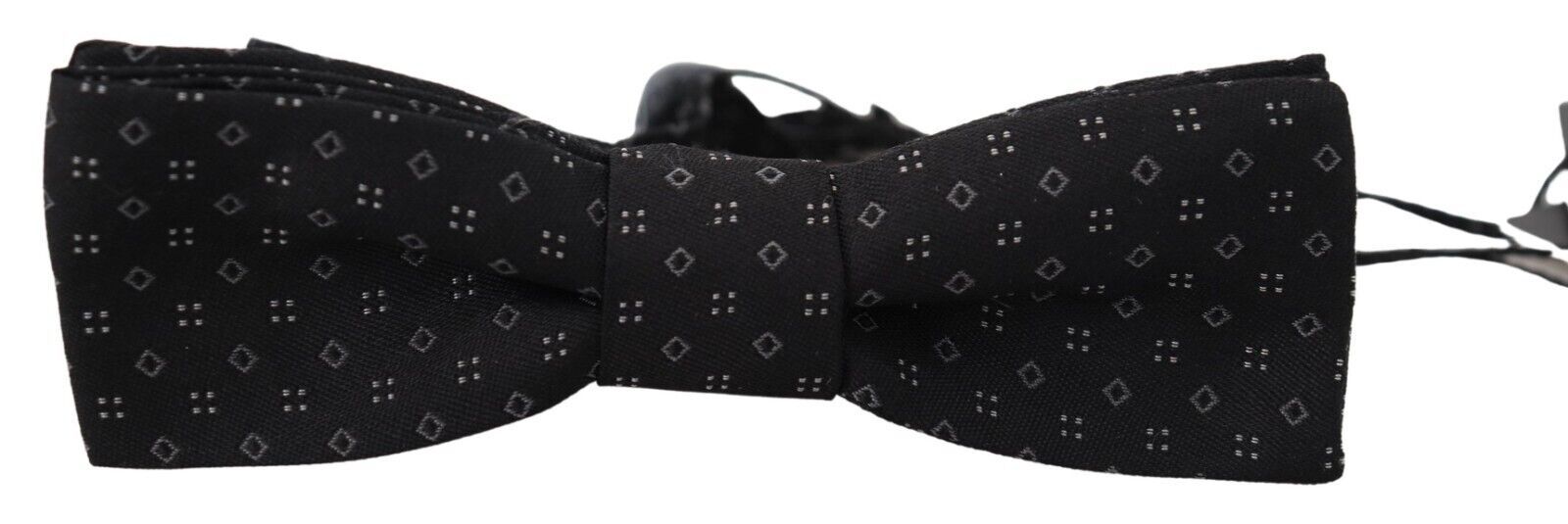 Nœud papillon Dolce & Gabbana en soie noire à motif, réglable