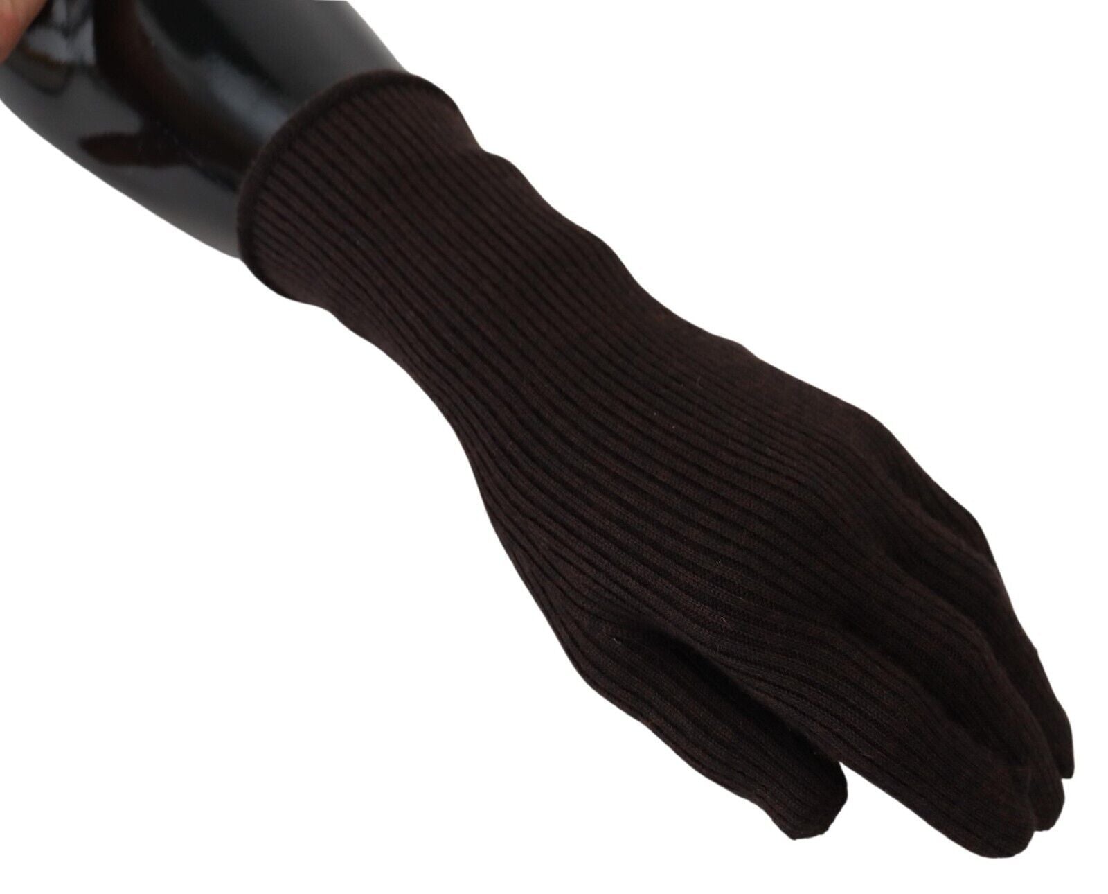 Dolce &amp; Gabbana Elegante braune Handschuhe aus Seidenkaschmir