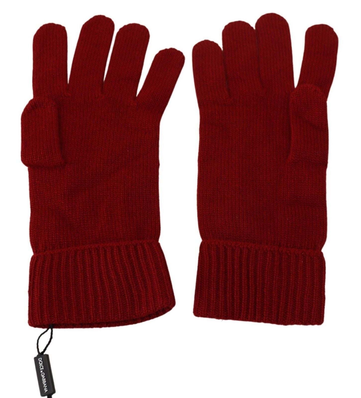 Dolce &amp; Gabbana Elegante rote Winterhandschuhe aus Kaschmir