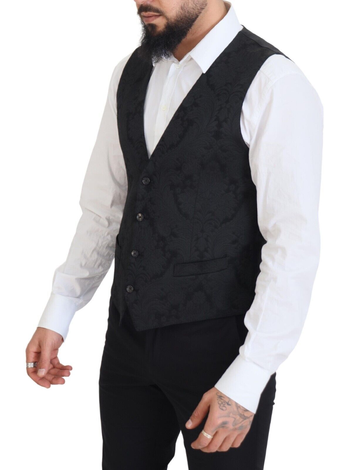 Tailleur MARTINI 2 pièces Dolce & Gabbana en brocart floral noir