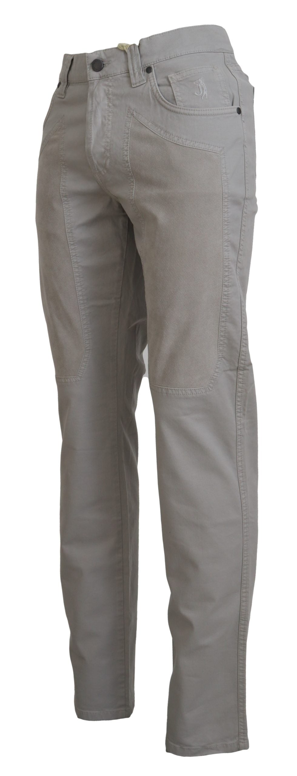 Jeckerson Graue, konische Freizeithose aus Baumwolle für Herren
