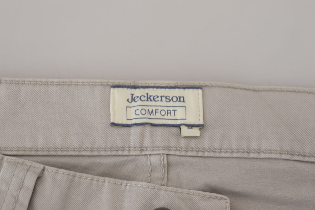 Jeckerson Graue, konische Freizeithose aus Baumwolle für Herren