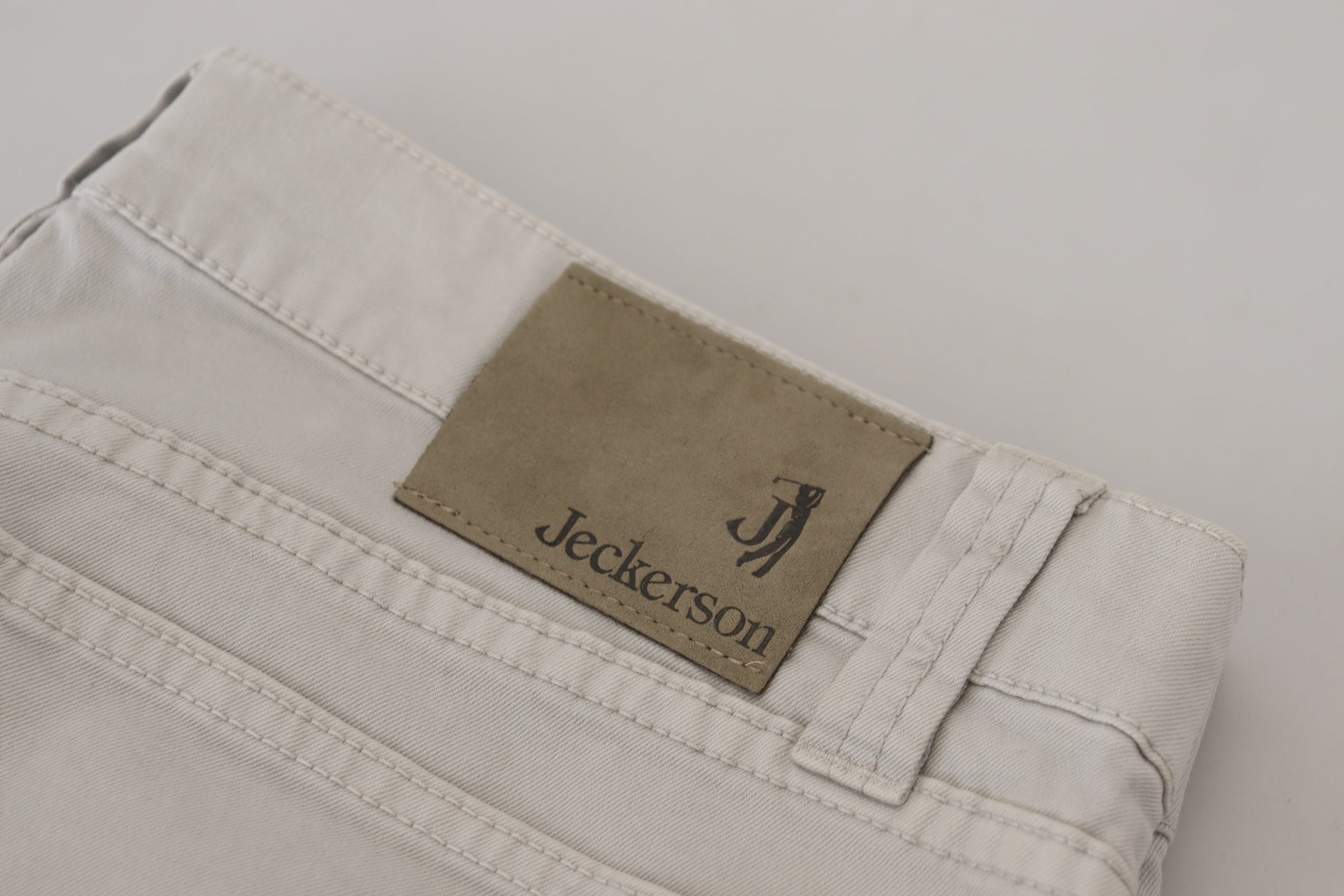 Jeckerson Graue, konische Freizeithose aus Baumwolle für Herren