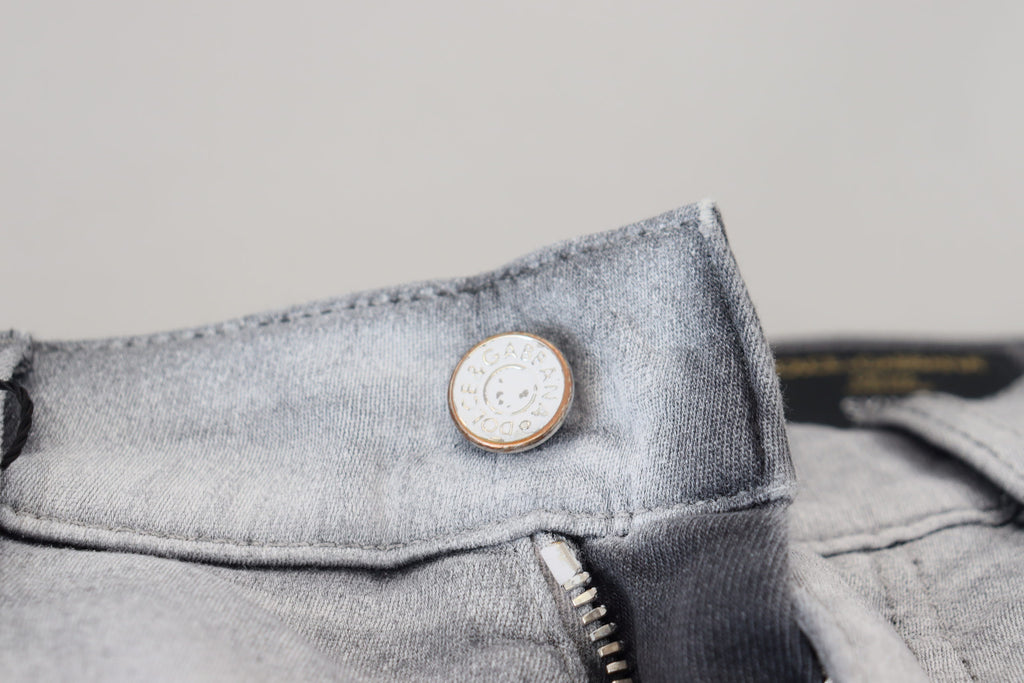 Jean slim délavé gris pour homme Dolce & Gabbana
